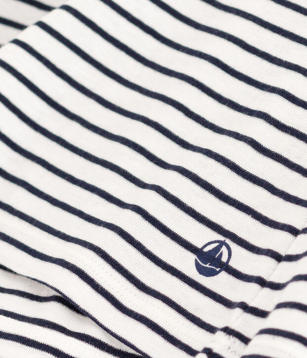 T-shirt L'Iconique in cotone a righe donna bianco/blu