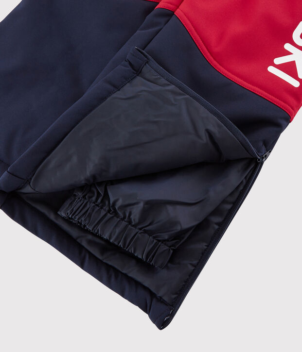 Pantaloni da sci ragazzo/ragazza rosso/blu