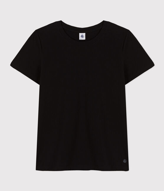 T-shirt LE DROIT girocollo in cotone Donna nero BLACK