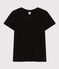 T-shirt LE DROIT girocollo in cotone Donna nero BLACK