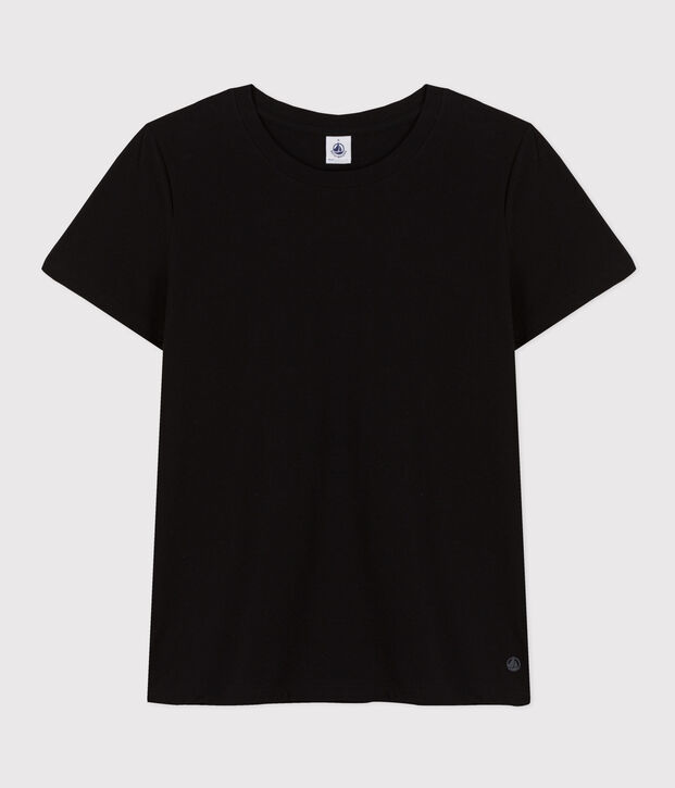 T-shirt LE DROIT girocollo in cotone Donna nero