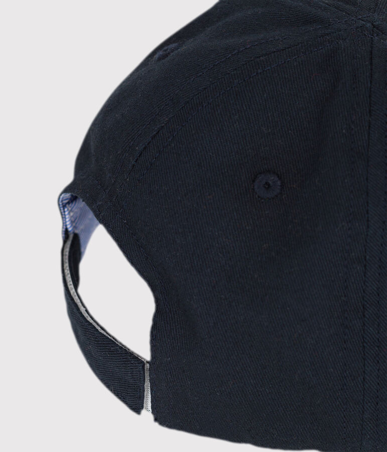 Berretto a tinta unita blu bambino blu