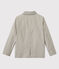 Blazer bambino in tessuto rigato grigio MINERAI/bianco LAIT