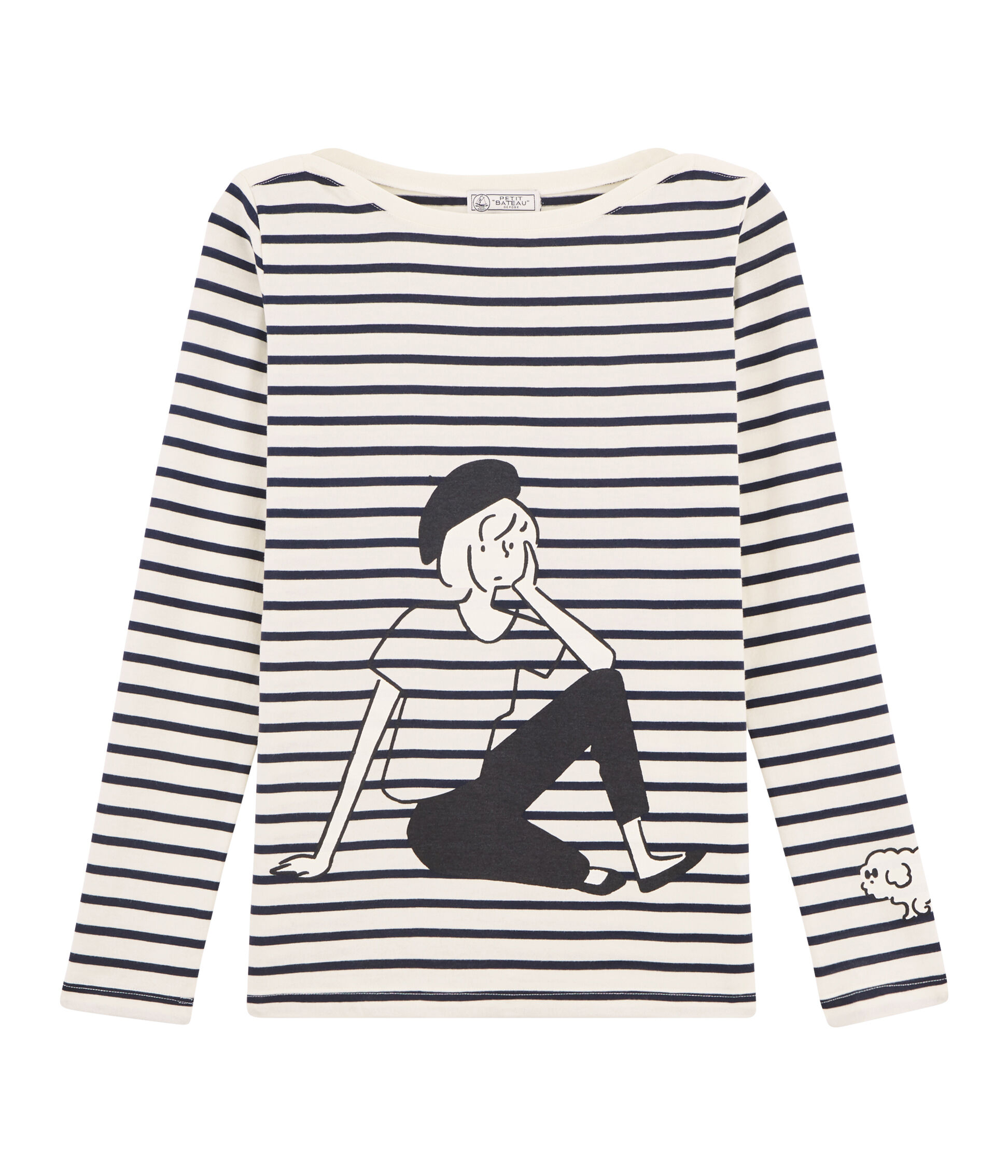 Bambini Abbigliamento bambina Top e t-shirt T-shirt Petit Bateau T-shirt Tee shirt marinière petit bateau 