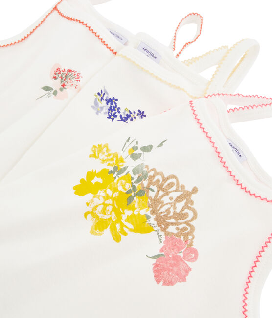 Trio canottiere con spalline bambina variante 1