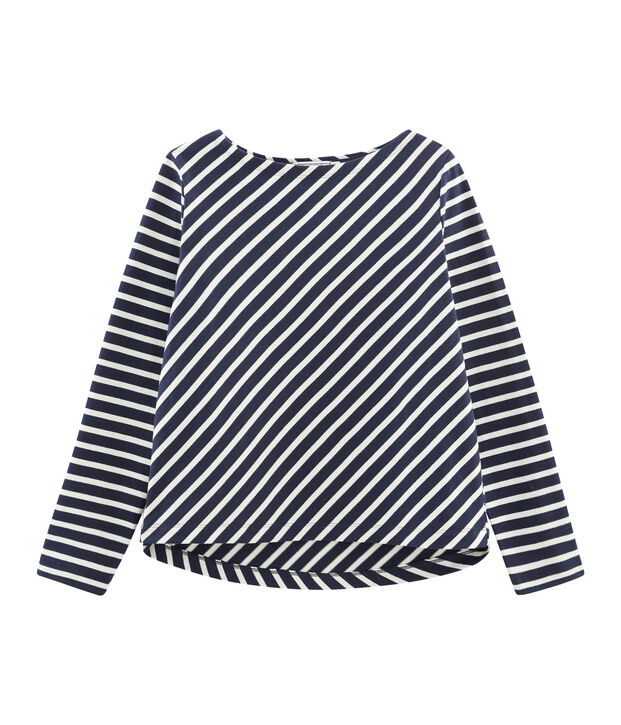 Marini&egrave;re grafica donna blu/bianco