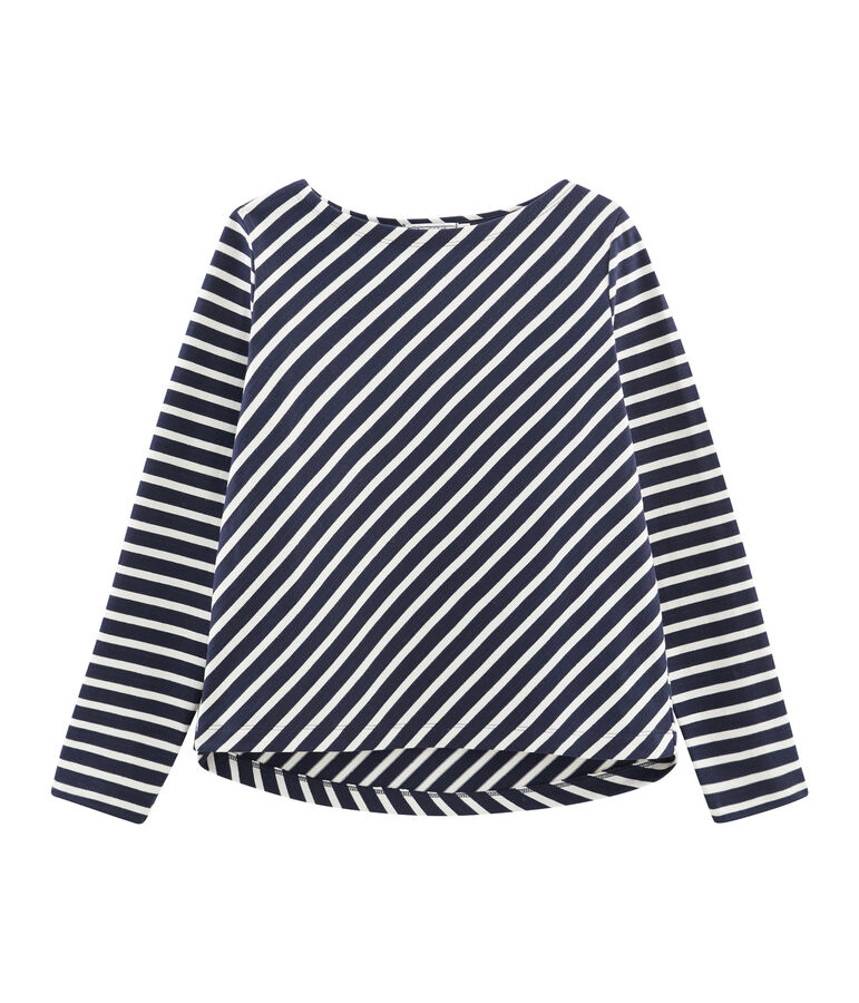 Marini&egrave;re grafica donna blu/bianco