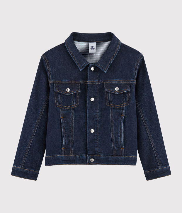 Giacca in denim bambino blu