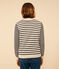 Maglione in cotone marinière Donna bianco AVALANCHE/blu SMOKING