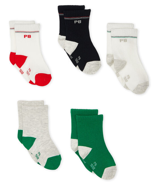 Set di 5 paia di calzini bebè bambino variante 2