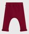 Pantaloni in cotone tinta unita morbido e caldo neonato AMARANTE