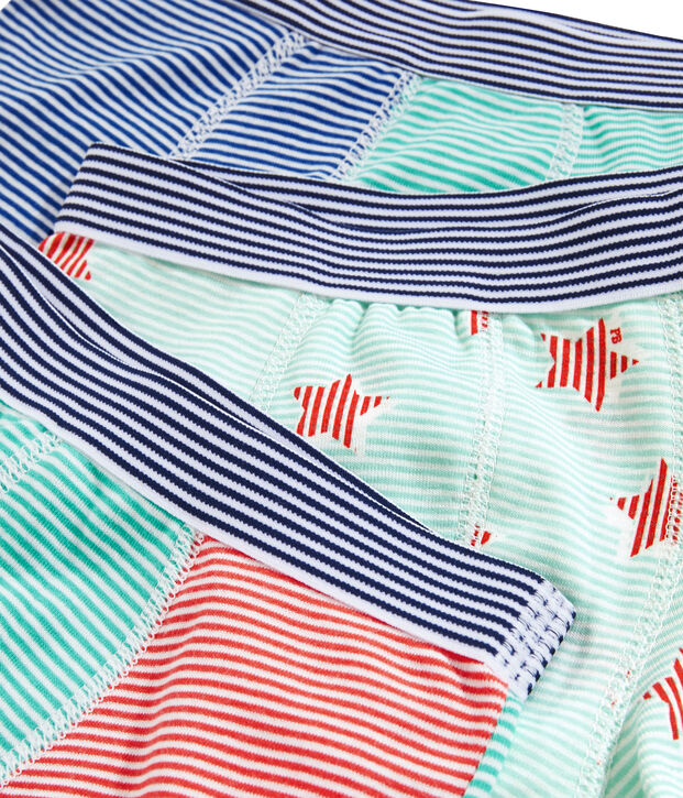 Trio boxer bambino multicolore