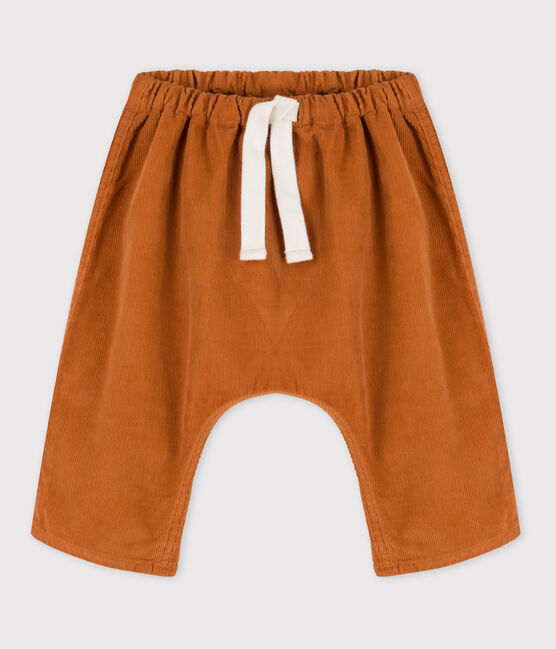 Pantalone in velluto a costine bebè. marrone ECUREUIL
