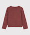 Cardigan in spugna bambina marrone OMBRIE