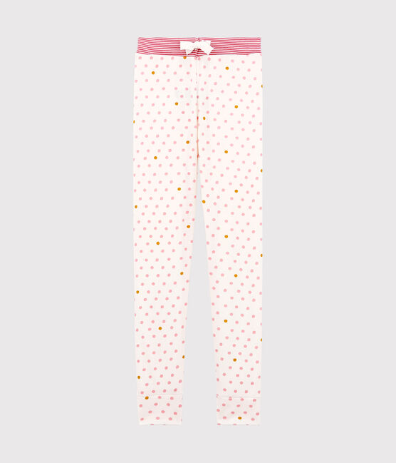 Pantalone per pigiama bambina bianco MARSHMALLOW/bianco MULTICO