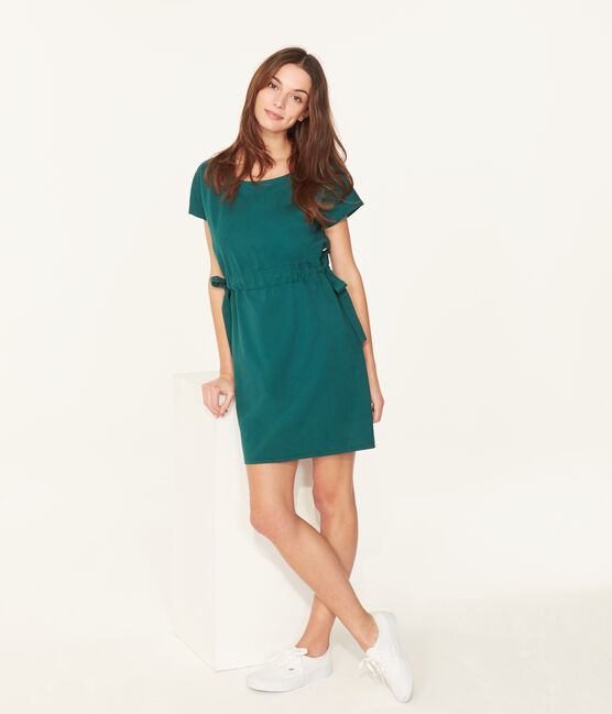 Abito maniche corte donna verde PINEDE