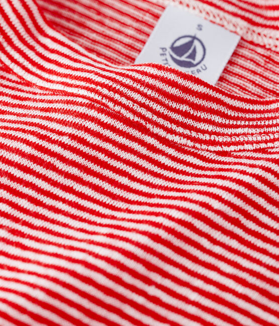 T-shirt L'ICONIQUE in lino donna rosso PEPS/rosa ECUME