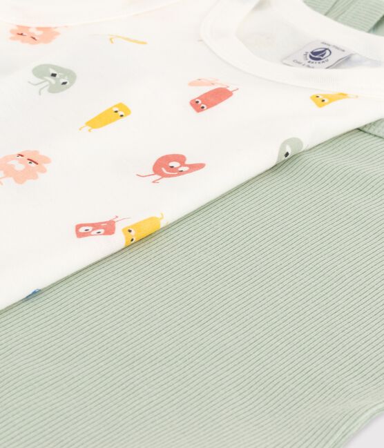 Confezione da 2 canottiere emozioni bambino in cotone e Lyocell variante 1