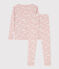 Pigiama bambina in cotone aderente SALINE/ MARSHMALLOW