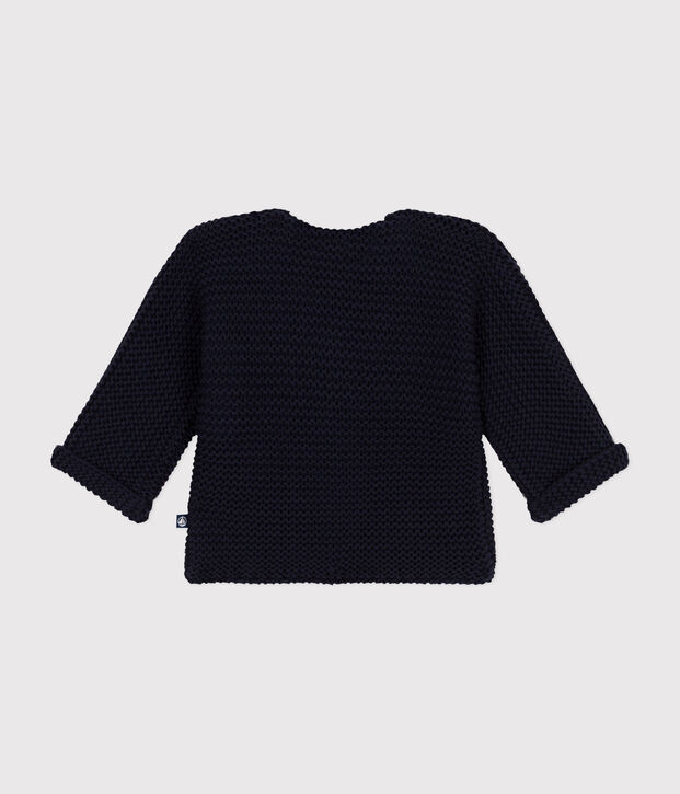 Cardigan in tricot a punto legaccio per beb&egrave; SMOKING