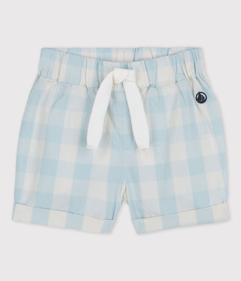 Shorts beb&egrave; in popeline vichy BOLDAIR/bianco
