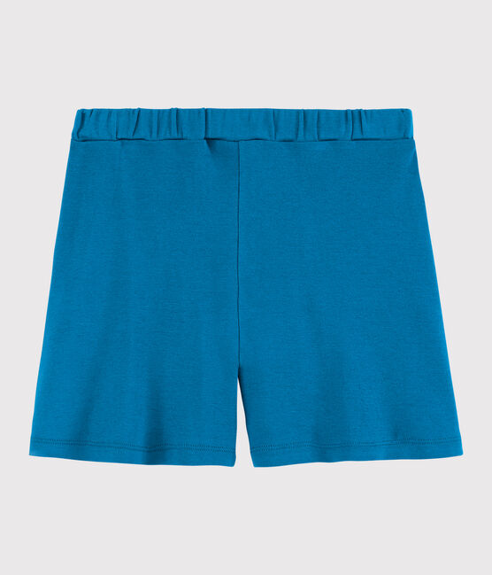 Shorts in cotone bambina blu MYKONOS