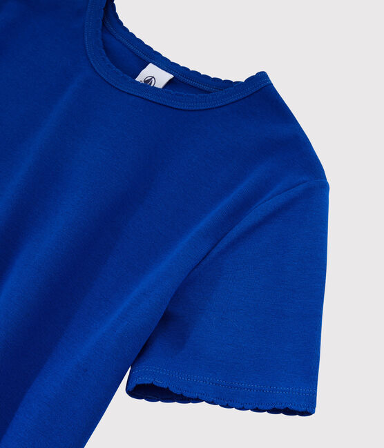 T-shirt girocollo iconica in cotone Donna blu SURF