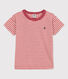 T-shirt a righe in cotone bambino