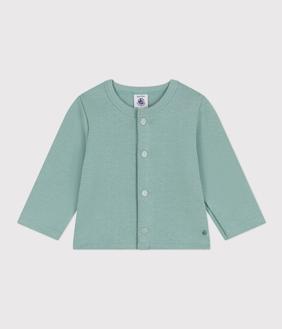 Cardigan in jersey spesso per bebè verde PAUL