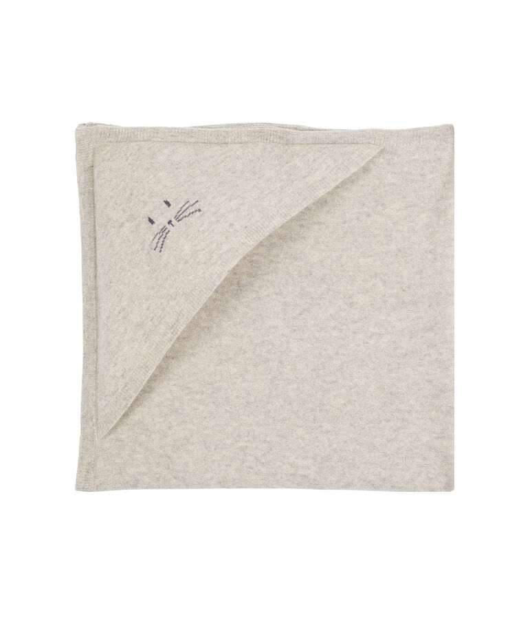 Copertina in cachemire beb&eacute; unisex grigio