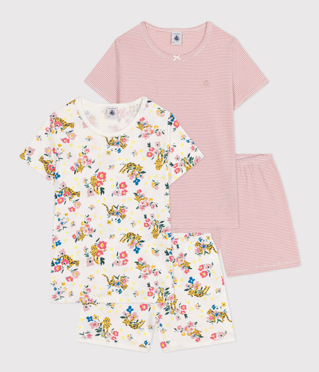 Confezione da 2 pigiami shorts in cotone bambino multicolore