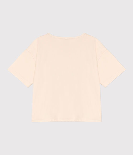 T-shirt LE BOXY larga in cotone donna ecru AVALANCHE