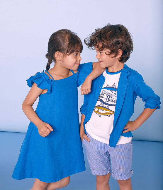 Camicia bambino blu RIYADH