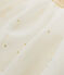 Gonna per bambina in tulle stellata beige COQUILLE/giallo DORE