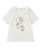 T-shirt bebé bambina maniche corte bianco MARSHMALLOW/blu SMOKING