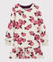Abito maniche lunghe bambina beige MONTELIMAR/bianco MULTICO