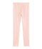 Leggings bambino in lana e cotone rosa CHARME/bianco MARSHMALLOW