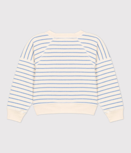 Felpa in cotone bambino unisex bianco AVALANCHE/ SKY CHINE