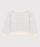 Felpa in cotone bambino unisex bianco AVALANCHE/ SKY CHINE