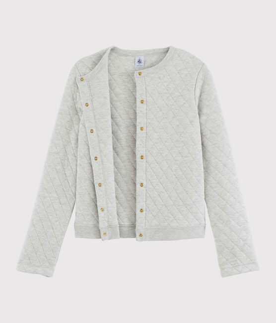 Cardigan in tubique Donna grigio BELUGA CHINE