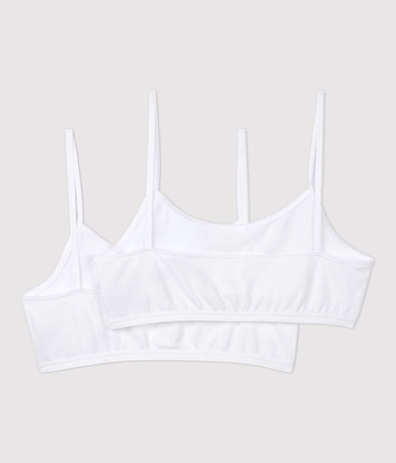 Confezione da 2 brassière bianche ragazza bianco ECUME