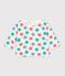 T-shirt a maniche lunghe in cotone con stelle stampate neonato ecru/multicolore