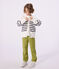 Cardigan in cotone a righe bambino blu MILK/ SOIR