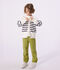 Cardigan in cotone a righe bambino blu/blu