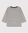 T-shirt maniche lunghe bebè in cotone bianco AVALANCHE/ MEDIEVAL