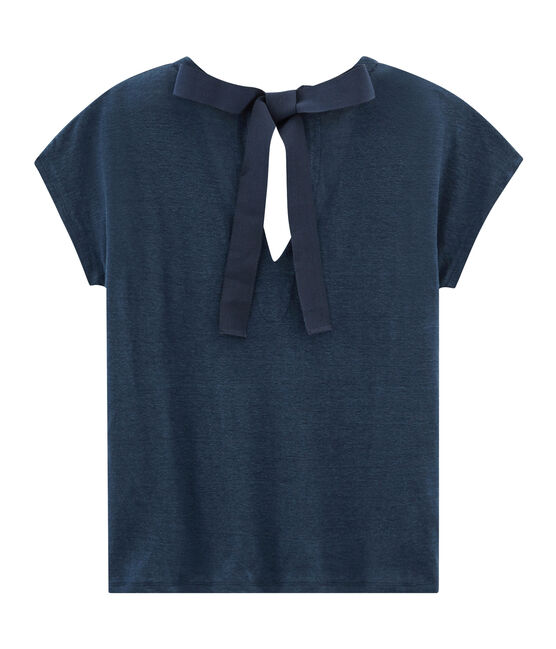 T-shirt maniche corte donna in lino HADDOCK
