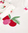 Pigiama corto in cotone con stampa di frutti bambino bianco/multicolore