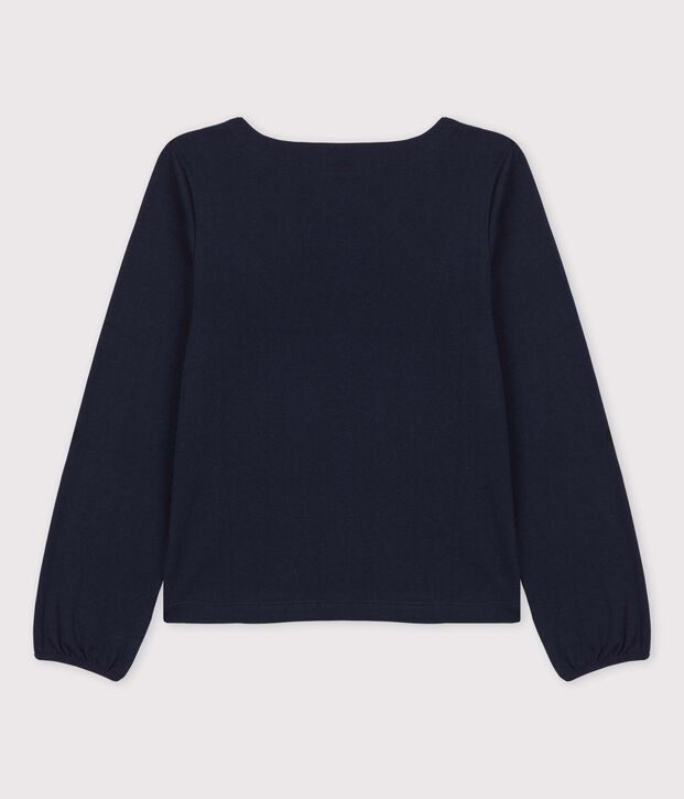 T-shirt bambina a maniche lunghe in cotone SMOKING