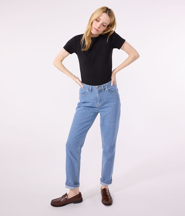 T-shirt L'ICONIQUE cocotte in cotone Donna nero