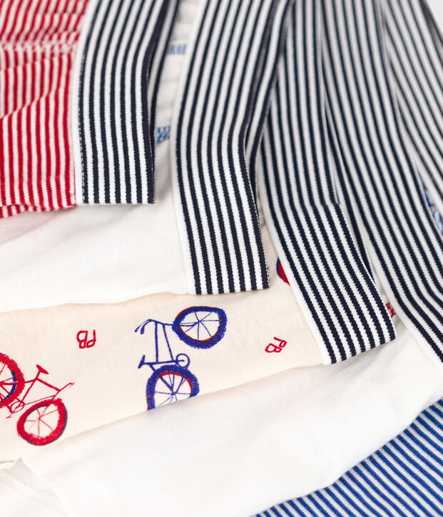 Confezione da 5 boxer motivo bici bambino in cotone multicolore